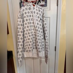 Nike Snowflake Hoodie White Holiday Print